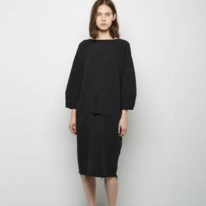 Black Crane Navy Quilted dress